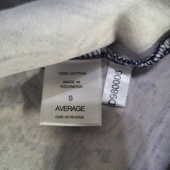 New York & Co Women's SZ S Fit and Flare Print Dress Pockets Navy Sleeveless - Picture 10 of 11